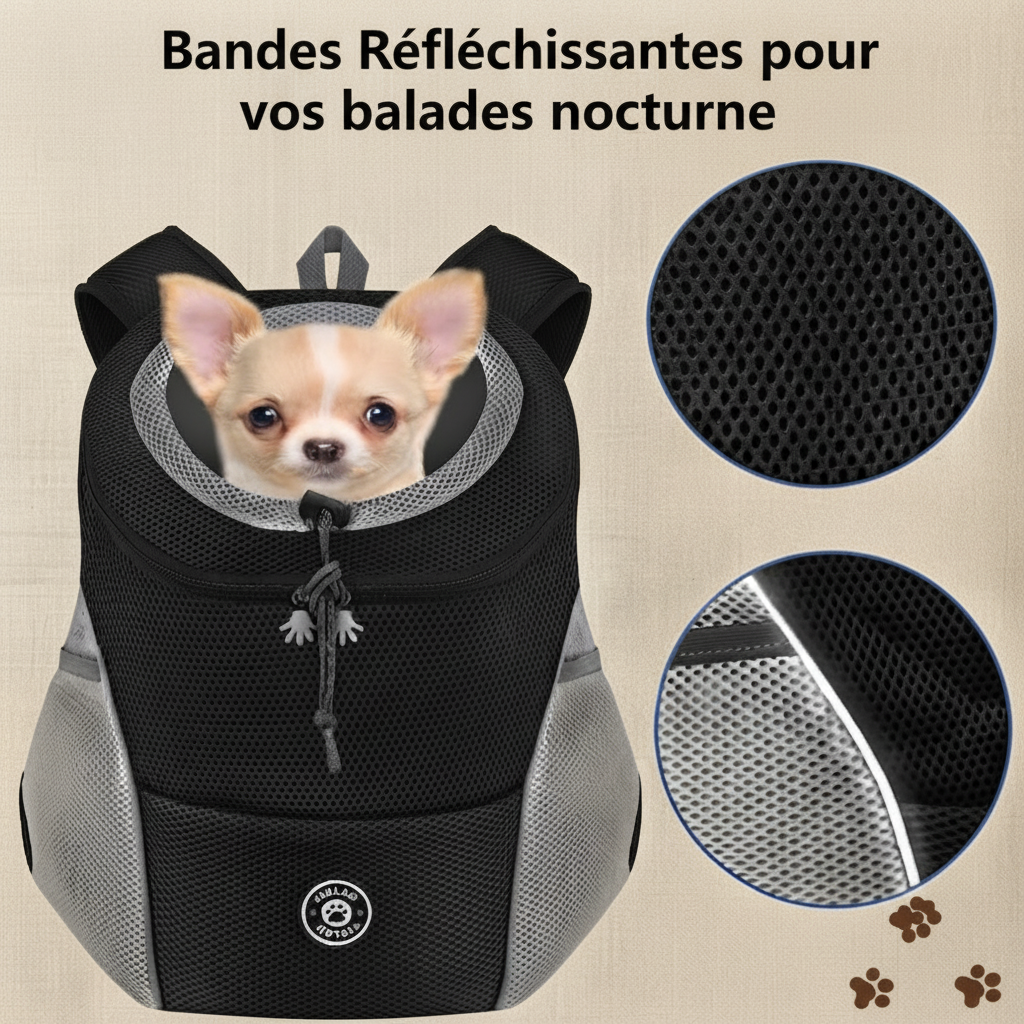 Sac de transport pour chien Rando visible nuit