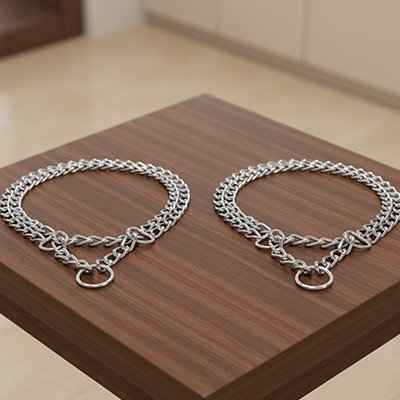 Collier Chien | Double Chaîne & Maîtrise