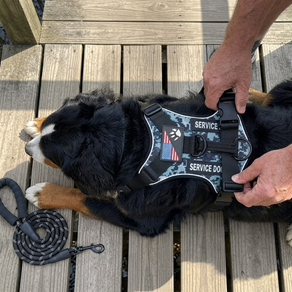 harnais et laisse pour chien anti fuite et traction