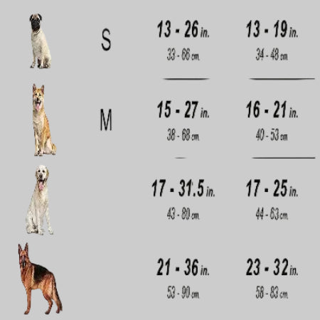 harnais pour chien grille taille