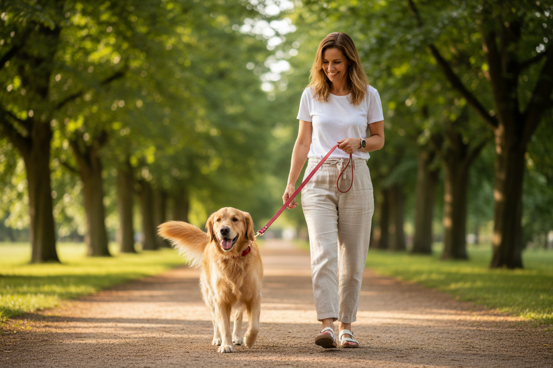 chien en promenade avec une laisse pour chien Slooggy