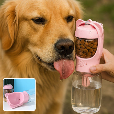 Gourde pour chien rose