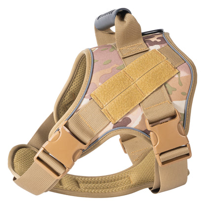 Harnais Anti traction doux chien coloris camouflage 