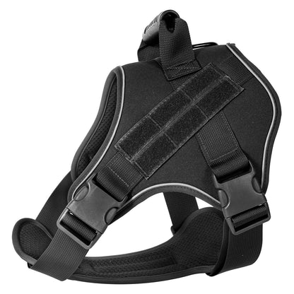 Harnais Anti traction doux chien coloris noir