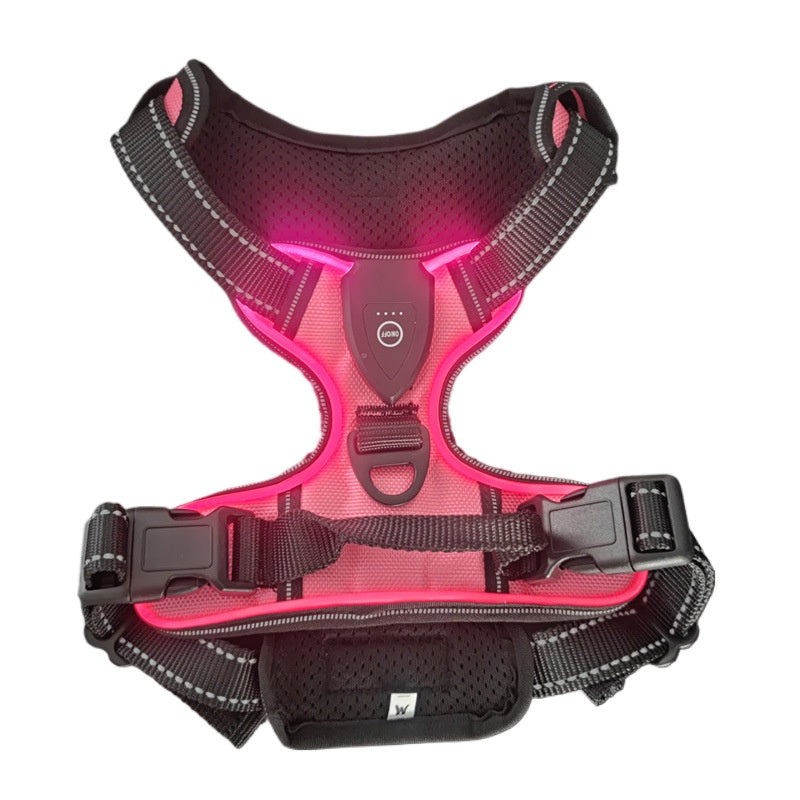 Haranis chien led comfort en rose
