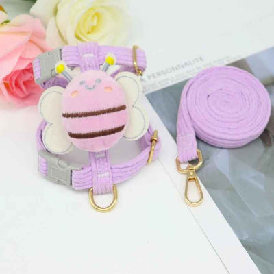 Harnais petit chien violet