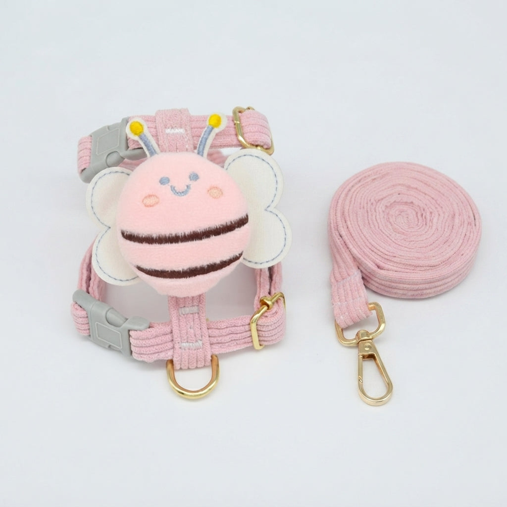 Harnais petit Chien en rose