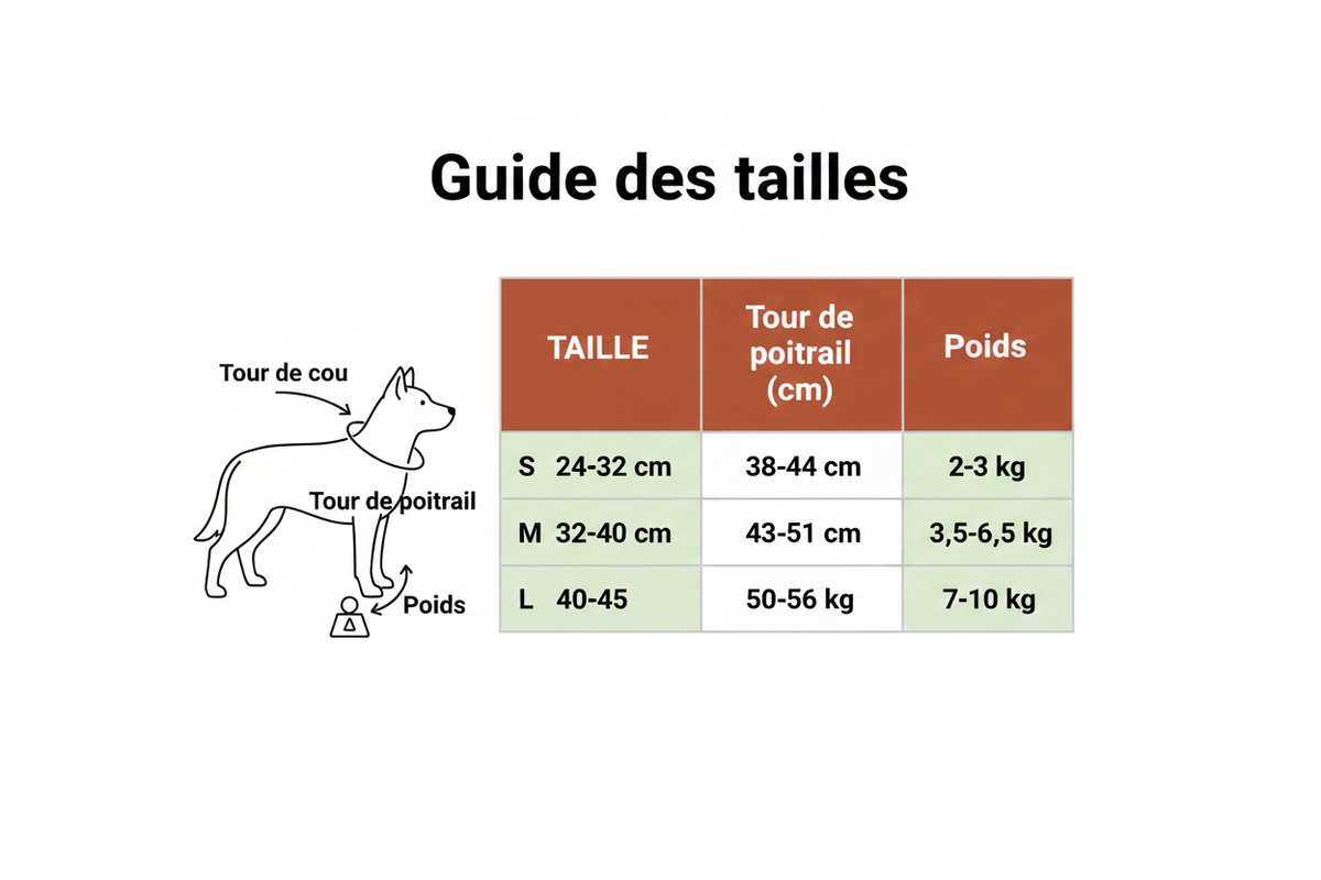 Harnais pour chien confort optimal guide des tailles
