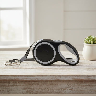 Laise enrouleur pour chien smart en noir