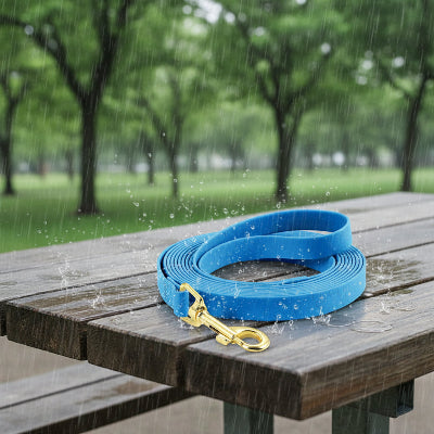 Longe chien impermeable robuste bleu