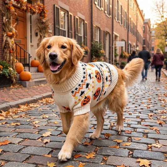 Pull Citrouille Halloween pour Chien | Confortable