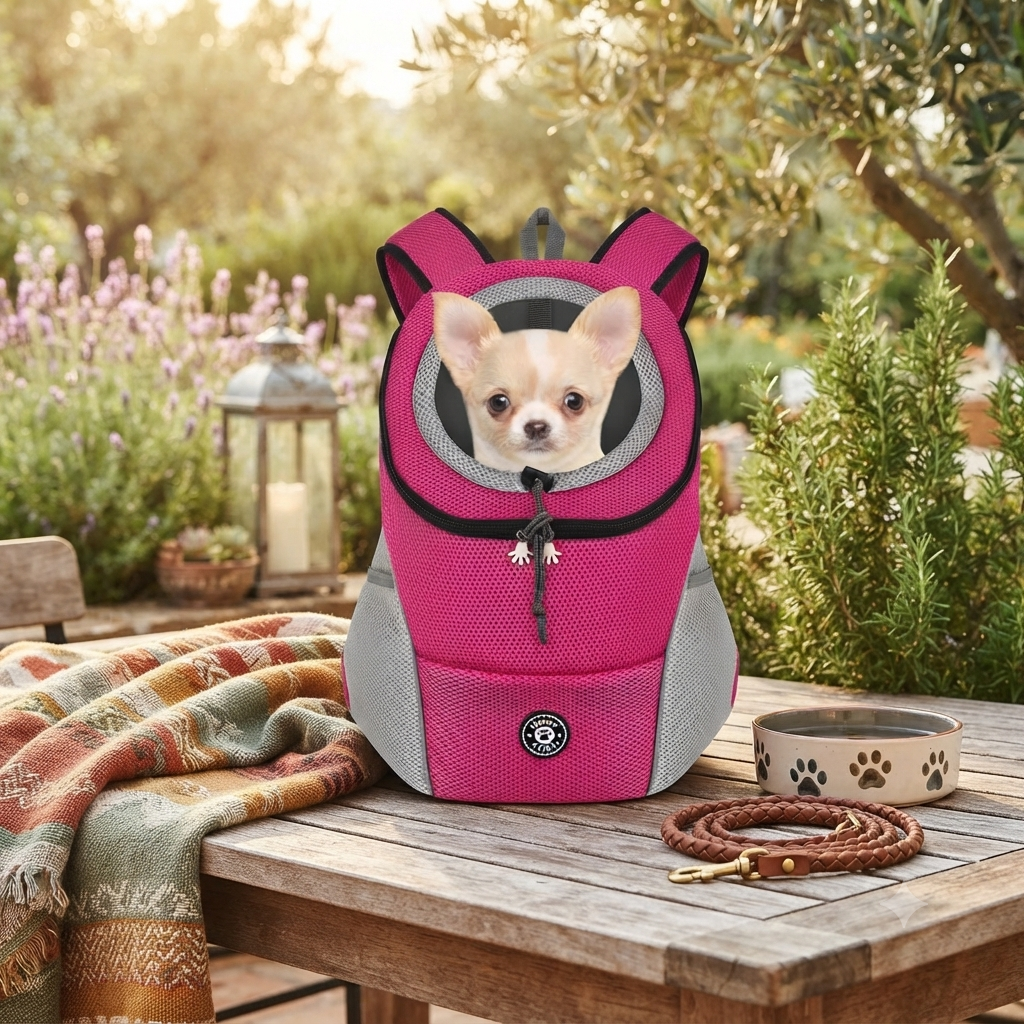 Sac de transport pour chien Rando en rose
