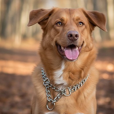 Collier Chien moderne