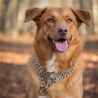 Collier Chien | Double Chaîne & Maîtrise
