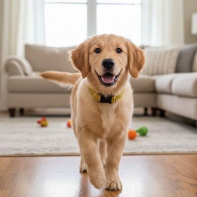 Collier lumineux pour Chien confortable jaune