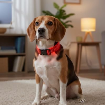 Collier lumineux pour Chien rouge