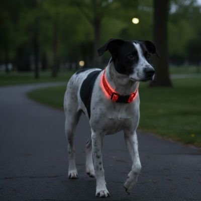Collier lumineux pour Chien visible nuit