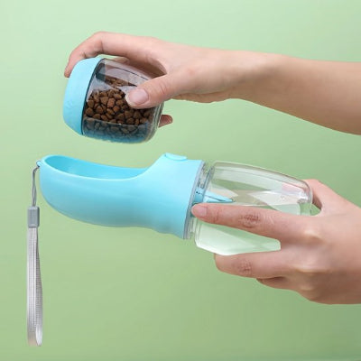 Gourde pour chien avec pot aliment