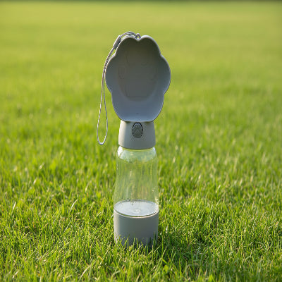 gourde pour chien grise