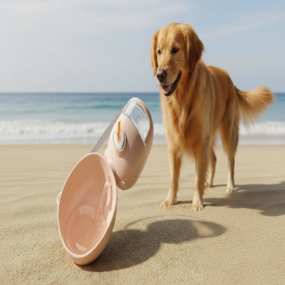 gourde pour chien haute qualite poussoir