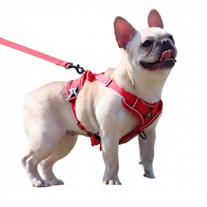 harnais anti traction chien PullEase en rouge