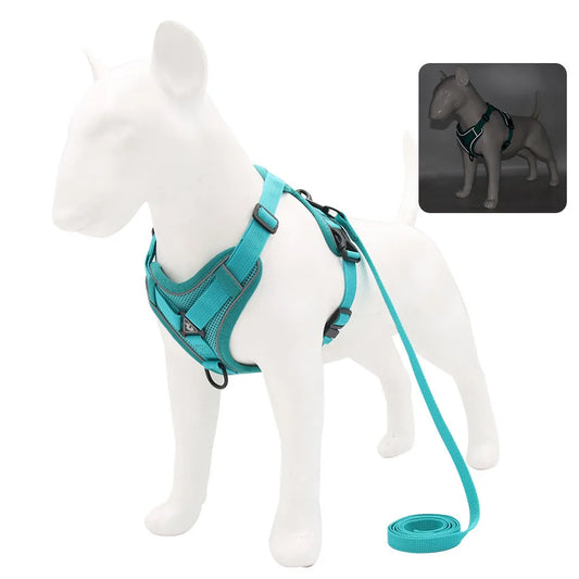 harnais anti traction chien pullease en vert