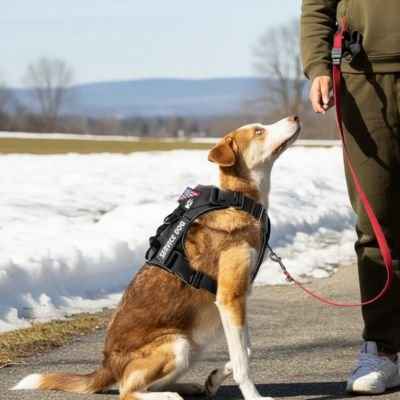 Harnais Anti traction pour chien avec poigné