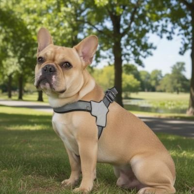 Harnais chien anti traction gilet évite blessure en cas de traction