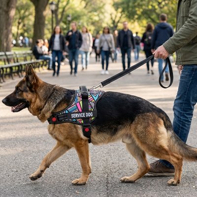 Harnais chien avec bande reflechissante