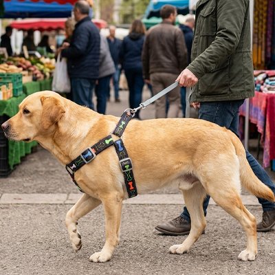 Harnais chien coloré