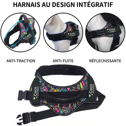 harnais chien robuste tactique details design