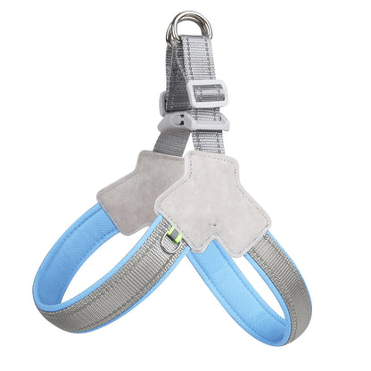 harnais chien sangle poitrine en bleu
