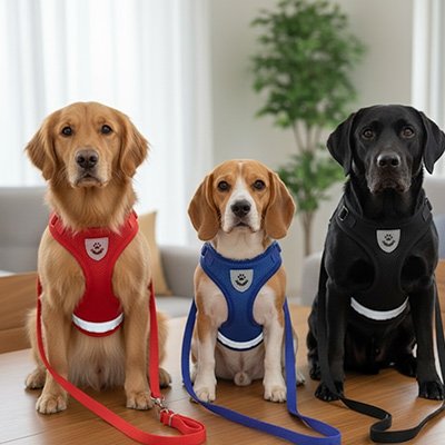 Harnais chien style gilet pour petit gros chien