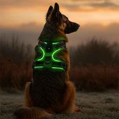 Harnais chien | LED Confort Anti Traction