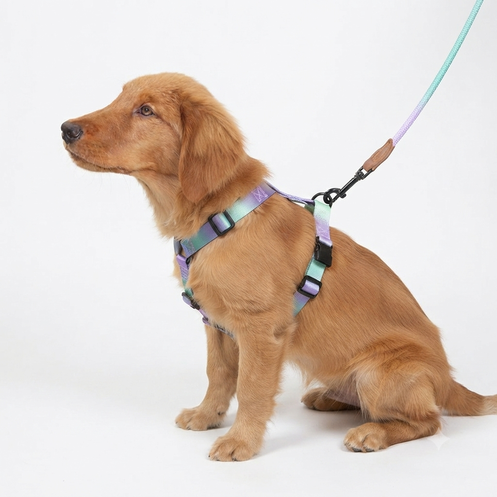 harnais de poitrine pour chien avec laisse assortie incluse kit complet
