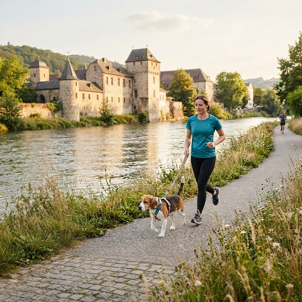 harnais en H pour chien stable pendant la course