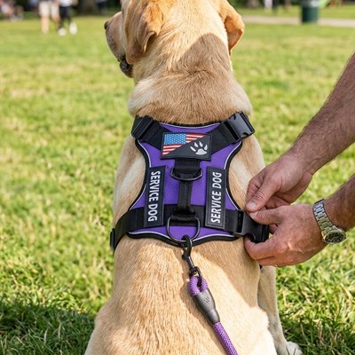 Harnais et laisse pour chien avec corde sans traction 