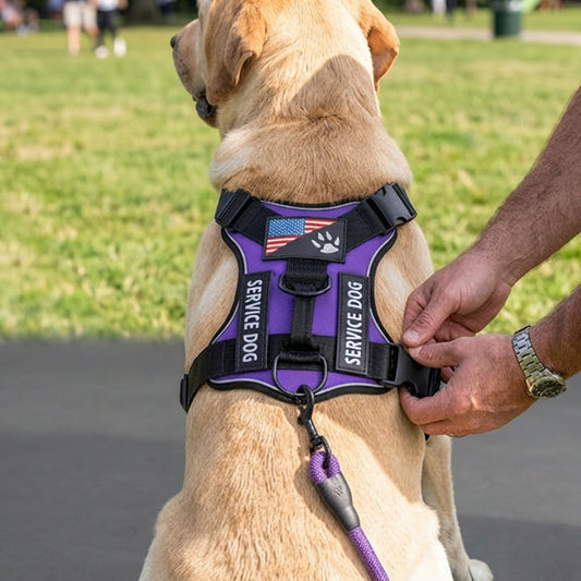 harnais et laisse pour chien facile a mettre sur le coté 
