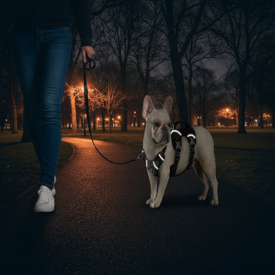 harnais gilet pour chien bande réfléchissante