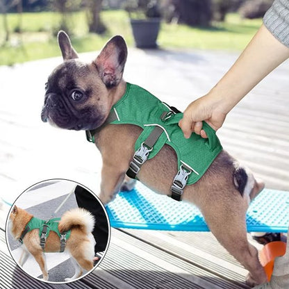 Harnais gilet pour chien en nylon avec poignée de support de levage
