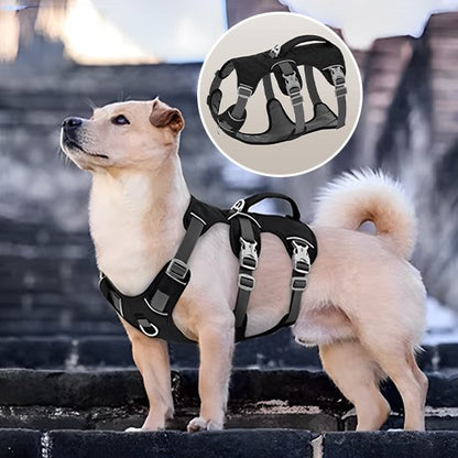 Harnais gilet pour chien noir