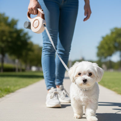 Laisse enrouleur rétractable | Freinage instantané