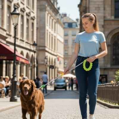 Laisse pour Chien | Corde Contrastée et Poignée Confort