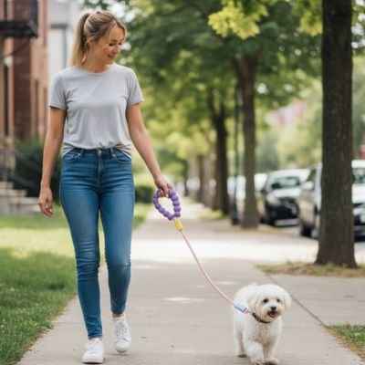 Laisse pour Chien | Corde Contrastée et Poignée Confort