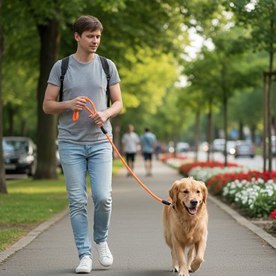 Longe pour Chien  à corde longue souple et légère
