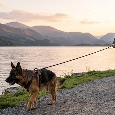 Longe pour Chien  corde tressé anti traction