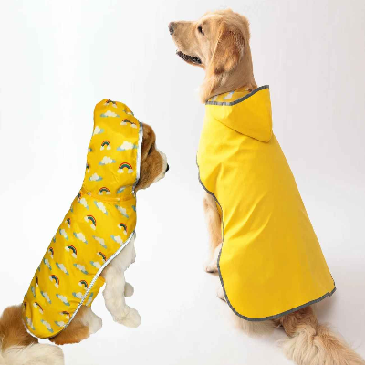 manteau Chien couleur reversible