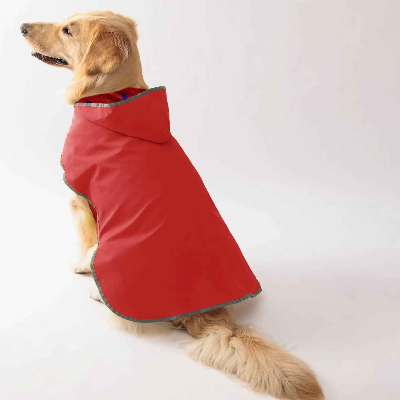 Manteau Chien couleur rouge