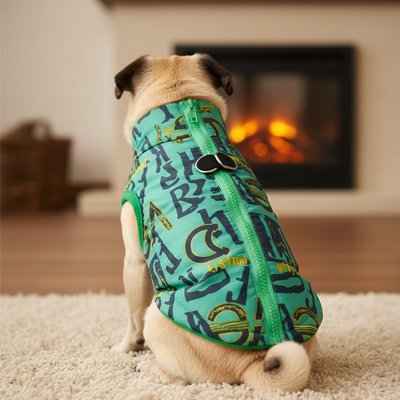 Manteau Chien  Coupe-Vent en vert