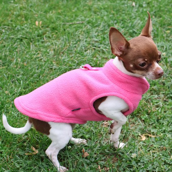 Manteau chien gilet en polaire toute saisons